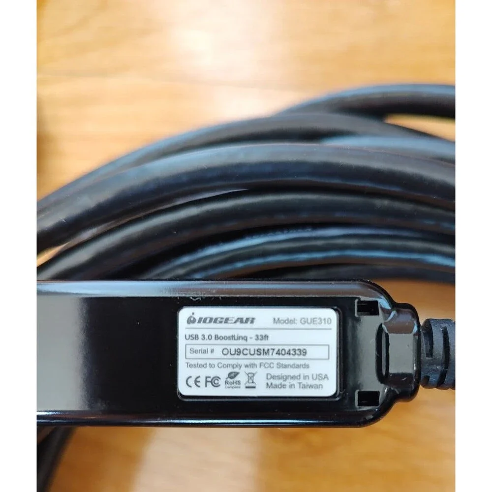 IOGear USB 3.0 SuperSpeed Extension Cable 33ft GUE310 BoostLinq